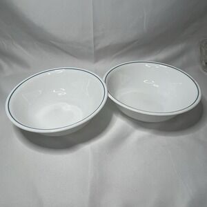 Corelle Country Cottage Soup Cereal‎ Bowls 6 1/4" Set of 2 Corning Ware Blue